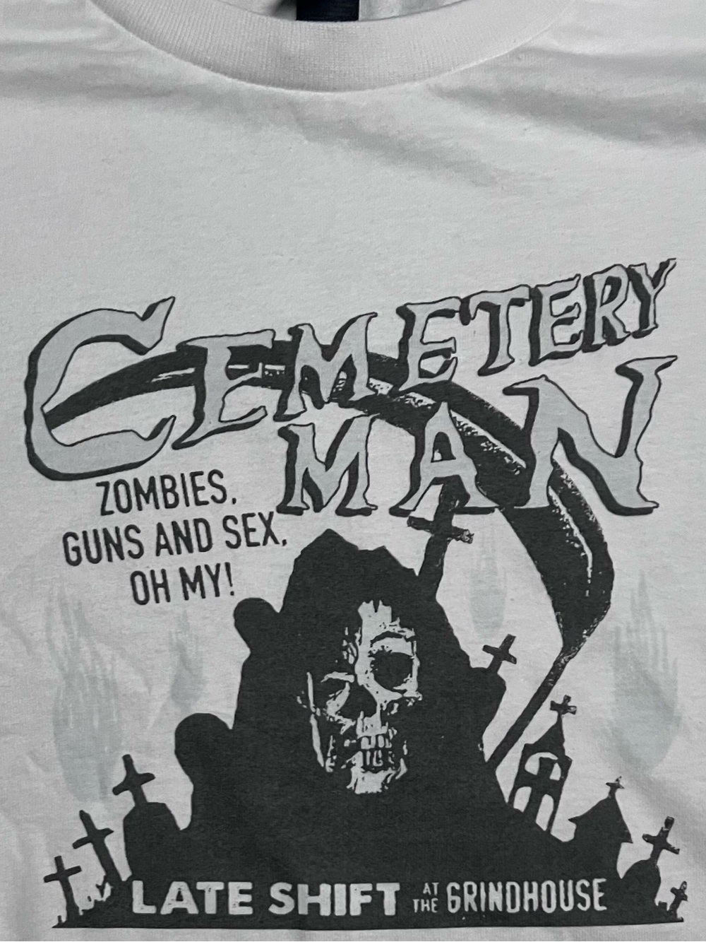 Cemetery Man horror film punk goth White Unisex T-Shirt